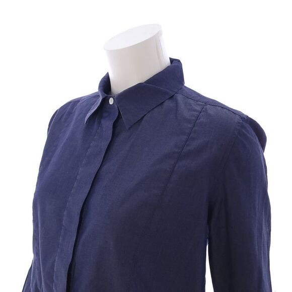 Vince. Womens Size 2 Long Sleeve Button Up Collared Blouse - Picture 2 of 10